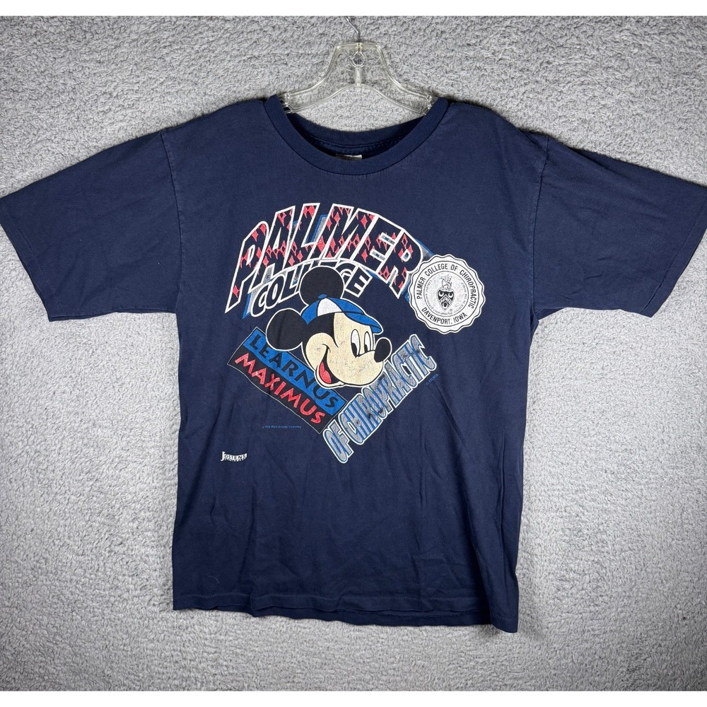 Vintage Disney Palmer College T-Shirt Size Large Men's Jostens USA Y2K